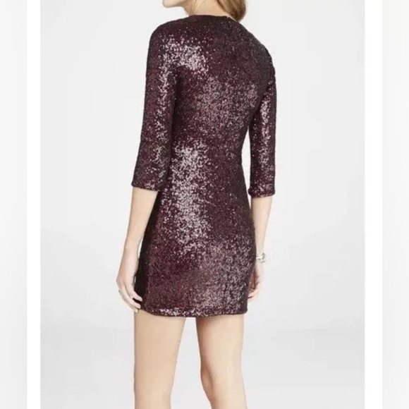 Express Red Sequin Mini Party Dress Size 6. NEW. Never Worn! - Picture 4 of 5